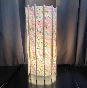 ABAT JOUR EN PAPIER WASHI RUBAN ROSE