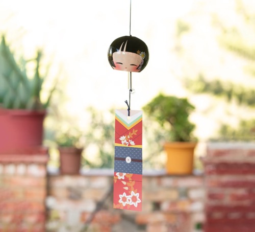 CLOCHETTE FURIN CRISTAL KOKESHI