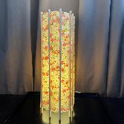 POUR LAMPE JAPONAISE ABAT JOUR EN PAPIER WASHI À PETITES FLEURS