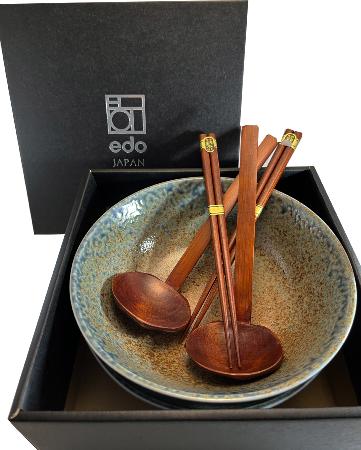 COFFRET 2 BOLS RAMEN BLEUTÉS